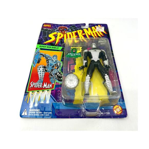 1994 Marvel Spider-Man~ Super Web Shield Action Figure ToyBiz MOC - Picture 1 of 5